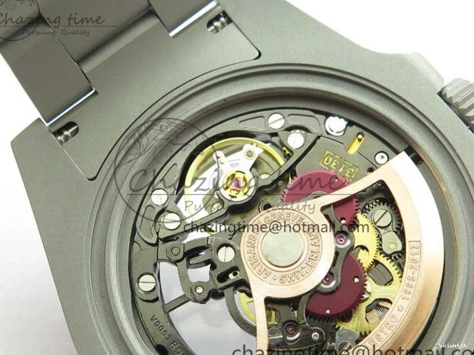 116610 Bezel Skeleton DIal Best Sandblasted Edition on ROF Andrea Submariner Carbon SA3130 Pirlo 0308